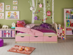 Кровать Дельфин 1600 Розовый металлик в Кушве - kushva.magazinmebel.ru | фото - изображение 1