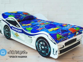 Кровать детская машина Полиции в Кушве - kushva.magazinmebel.ru | фото