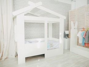 Кровать детская Теремок без ящика белая в Кушве - kushva.magazinmebel.ru | фото