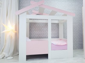 Кровать детская Теремок без ящика розовая в Кушве - kushva.magazinmebel.ru | фото
