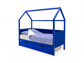 Кровать-домик мягкий Svogen с ящиками синий в Кушве - kushva.magazinmebel.ru | фото