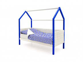 Кровать-домик мягкий Svogen сине-белый в Кушве - kushva.magazinmebel.ru | фото - изображение 1