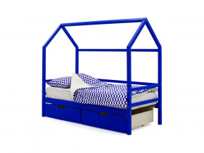 Кровать-домик Svogen с ящиками синий в Кушве - kushva.magazinmebel.ru | фото - изображение 1