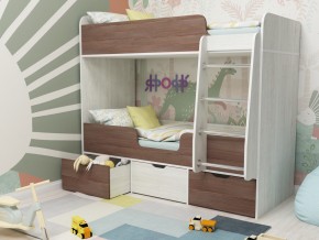 Кровать двухъярусная Малыш двойняшка винтерберг-бодега в Кушве - kushva.magazinmebel.ru | фото