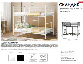 Кровать двухъярусная Скандик 42.20-01 в Кушве - kushva.magazinmebel.ru | фото - изображение 2