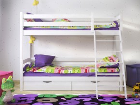 Кровать двухъярусная Сонечка с ящиками и лестницей в Кушве - kushva.magazinmebel.ru | фото - изображение 2