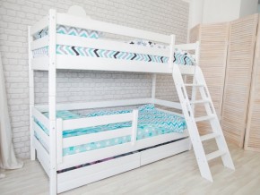 Кровать двухъярусная Сонечка с наклонной лестницей и ящиками в Кушве - kushva.magazinmebel.ru | фото - изображение 2