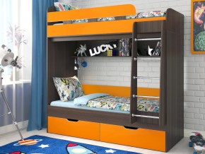 Кровать двухъярусная Юниор 5 Бодего-Оранжевый в Кушве - kushva.magazinmebel.ru | фото