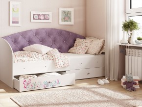 Кровать Эльза Белый-фиолетовый в Кушве - kushva.magazinmebel.ru | фото