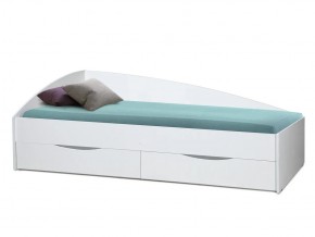 Кровать Фея-3 асимметричная 1900х800 белый в Кушве - kushva.magazinmebel.ru | фото - изображение 1