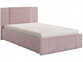 Кровать Хлоя 1200 велюр нежно-розовый в Кушве - kushva.magazinmebel.ru | фото