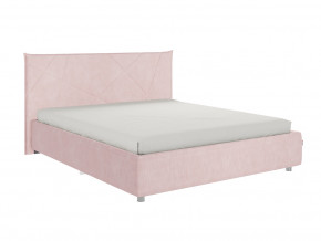 Кровать Квест 1600 велюр нежно-розовый в Кушве - kushva.magazinmebel.ru | фото