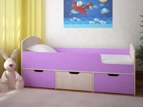Кровать Малыш Мини Дуб молочный-Ирис в Кушве - kushva.magazinmebel.ru | фото