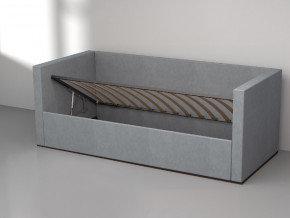 Кровать мягкая с подъёмным механизмом арт. 030 серый в Кушве - kushva.magazinmebel.ru | фото - изображение 2