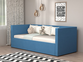 Кровать мягкая с подъёмным механизмом арт. 030 синий в Кушве - kushva.magazinmebel.ru | фото