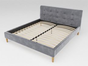 Кровать Пайли 1800 серый в Кушве - kushva.magazinmebel.ru | фото - изображение 1