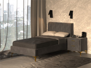 Кровать Рошаль 900 серый в Кушве - kushva.magazinmebel.ru | фото - изображение 2