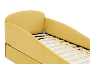 Кровать с ящиком Letmo горчичный (велюр) в Кушве - kushva.magazinmebel.ru | фото - изображение 3