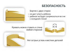 Кровать с ящиком Letmo горчичный (велюр) в Кушве - kushva.magazinmebel.ru | фото - изображение 4