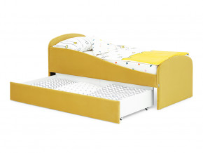 Кровать с ящиком Letmo горчичный (велюр) в Кушве - kushva.magazinmebel.ru | фото - изображение 8