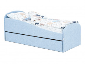 Кровать с ящиком Letmo небесный (рогожка) в Кушве - kushva.magazinmebel.ru | фото - изображение 11