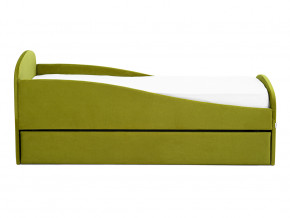 Кровать с ящиком Letmo оливковый (велюр) в Кушве - kushva.magazinmebel.ru | фото - изображение 6