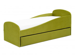 Кровать с ящиком Letmo оливковый (велюр) в Кушве - kushva.magazinmebel.ru | фото - изображение 8