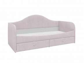 Кровать с мягкой обивкой Алиса ПМ-332.18 велюр розовый в Кушве - kushva.magazinmebel.ru | фото - изображение 1