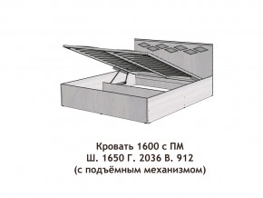 Кровать с подъёмный механизмом Диана 1600 в Кушве - kushva.magazinmebel.ru | фото - изображение 3