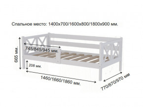 Кровать софа Аист-3 Классика белый 1400х700 мм в Кушве - kushva.magazinmebel.ru | фото - изображение 2