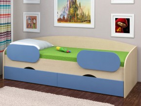 Кровать Соня 2 дуб молочный-голубой в Кушве - kushva.magazinmebel.ru | фото - изображение 2