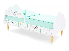 Кровать Stumpa Облако с бортиком рисунок Ферма в Кушве - kushva.magazinmebel.ru | фото