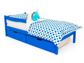 Кровать Svogen classic с ящиками и бортиком синий в Кушве - kushva.magazinmebel.ru | фото