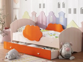 Кровать Тучка с ящиком дуб-оранж в Кушве - kushva.magazinmebel.ru | фото