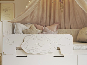 Кровать Юниор-4 800х1800 Шарли Белый в Кушве - kushva.magazinmebel.ru | фото - изображение 2