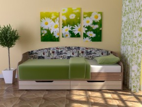 Кровать Юниор Тип 2 Микровелюр-марки 800х1600 в Кушве - kushva.magazinmebel.ru | фото - изображение 1