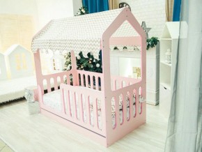 Кроватка-Домик с ящиком розовая в Кушве - kushva.magazinmebel.ru | фото