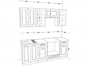 Кухонный гарнитур 1 Белый Вегас 2000 мм в Кушве - kushva.magazinmebel.ru | фото - изображение 2