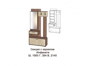 Секция с зеркалом в Кушве - kushva.magazinmebel.ru | фото