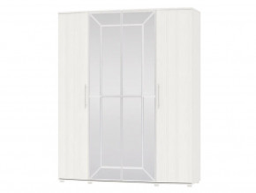 Шкаф 4-х дверный Амели 4-5200 Рамух белый в Кушве - kushva.magazinmebel.ru | фото