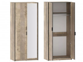 Шкаф для одежды Фолк НМ 014.03 фасад с зеркалом в Кушве - kushva.magazinmebel.ru | фото