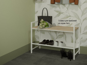 Скамья для прихожей Хигс дуб санремо/белый в Кушве - kushva.magazinmebel.ru | фото - изображение 3