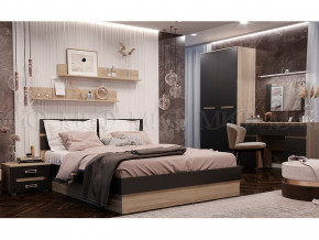 Спальня Ким Графит софт, сонома в Кушве - kushva.magazinmebel.ru | фото - изображение 1