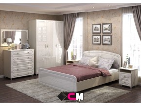 Спальня Виктория МДФ с большим комодом в Кушве - kushva.magazinmebel.ru | фото