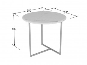 Стол журнальный Альбано белый мрамор в Кушве - kushva.magazinmebel.ru | фото - изображение 2