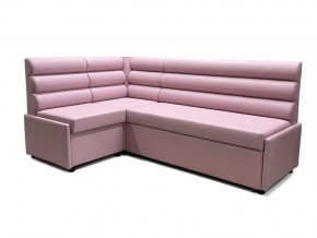 Угловой диван Призма Валики со спальным местом розовый в Кушве - kushva.magazinmebel.ru | фото
