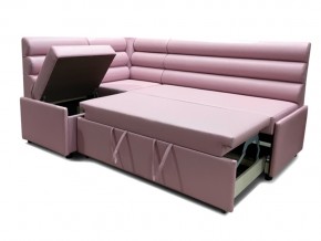 Угловой диван Призма Валики со спальным местом розовый в Кушве - kushva.magazinmebel.ru | фото - изображение 2